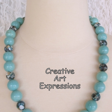 Handmade Ocean Chunky Necklace-Gifted