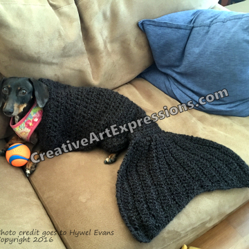 Dog-Maid Blanket in Black