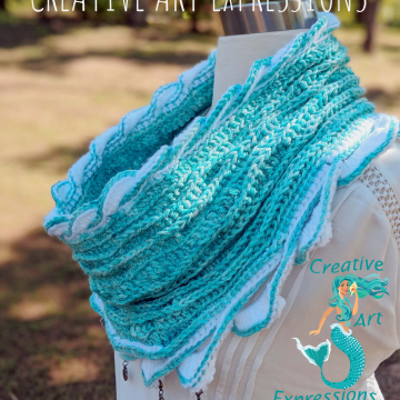 Sea Breeze Infinity Scarf Adult Teen Pattern Collection, PDF Downloadable Pattern, Video Tutorials, Crochet Pattern, Mermaid Crochet, Ocean Crochet, Scarf, 3 styles Sea Breeze Infinity Scarf Adult Teen Pattern Collection, PDF Downloadable Pattern, Video Tutorials, Crochet Pattern, Mermaid Crochet, Ocean Crochet, Scarf, 3 styles