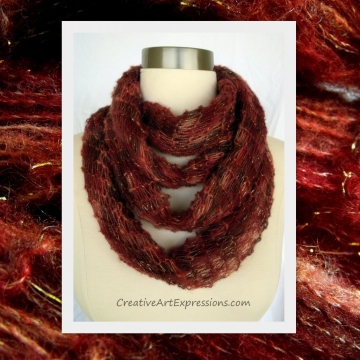 Creative Art Expressions  Autumn Leaves Scarf Creative Art Expressions  Autumn Leaves Scarf