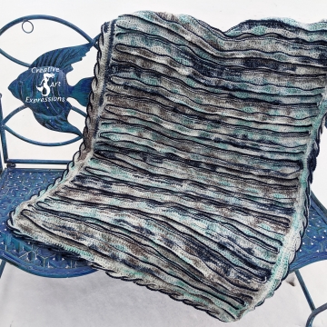 Crocheted Baby Blanket, Seafoam Whispers Sea Breeze Aqua, White, Brown, Blue Baby Blanket Crib Size or Lap Blanket, Mermaid Crochet, Ocean Blanket, Coastal Crochet, 34" x 54", Baby Room Decor, Waves Baby Blanket, Baby Shower Gift, Unique Crocheted Baby Blanket, Seafoam Whispers Sea Breeze Aqua, White, Brown, Blue Baby Blanket Crib Size or Lap Blanket, Mermaid Crochet, Ocean Blanket, Coastal Crochet, 34" x 54", Baby Room Decor, Waves Baby Blanket, Baby Shower Gift, Unique