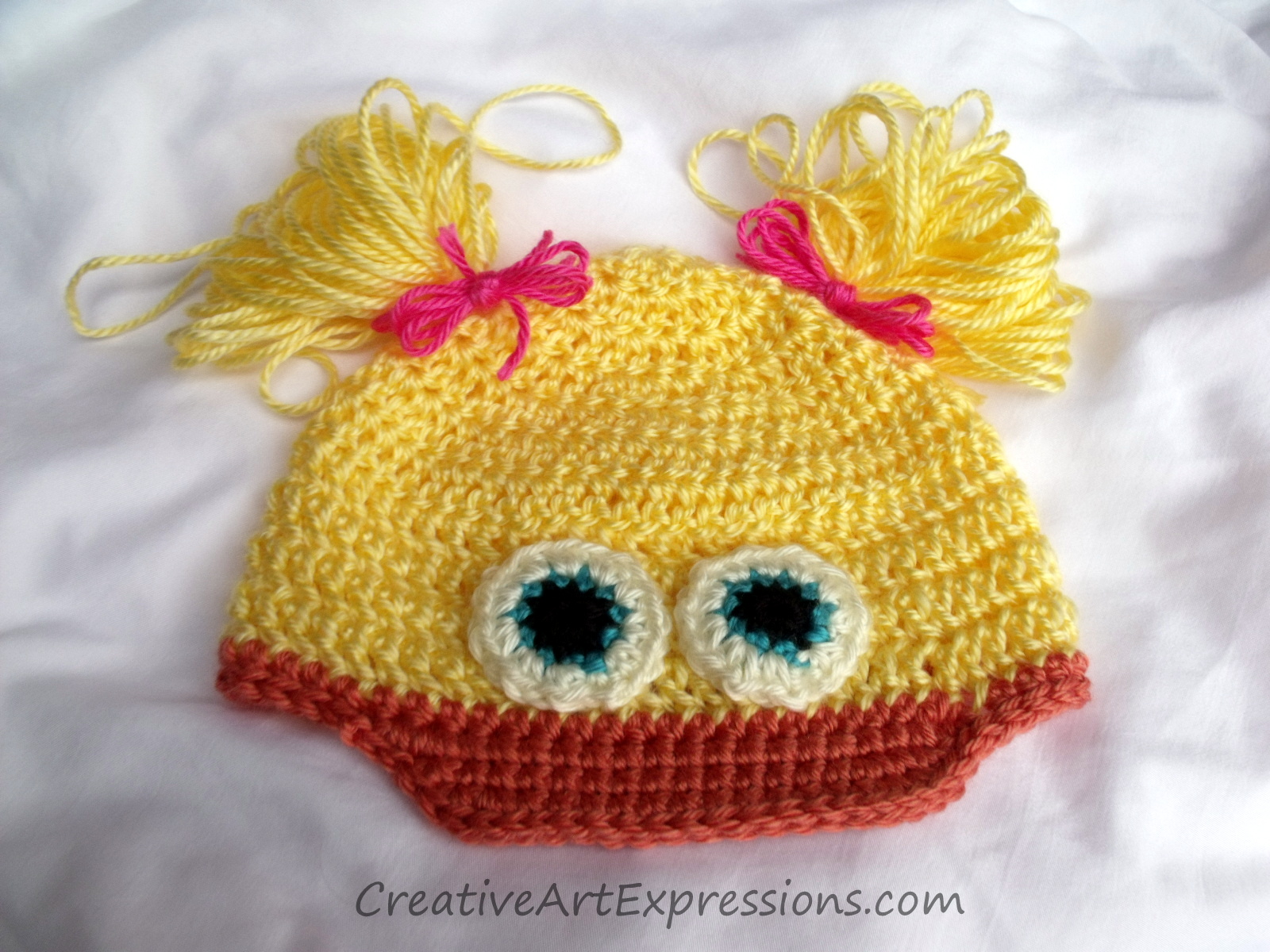 Creative Art Expressions Hand Crocheted Toddler Duck Hat
