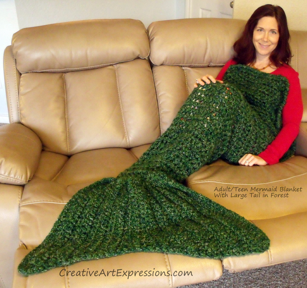 Adult/Teen Forest Mermaid Blanket
