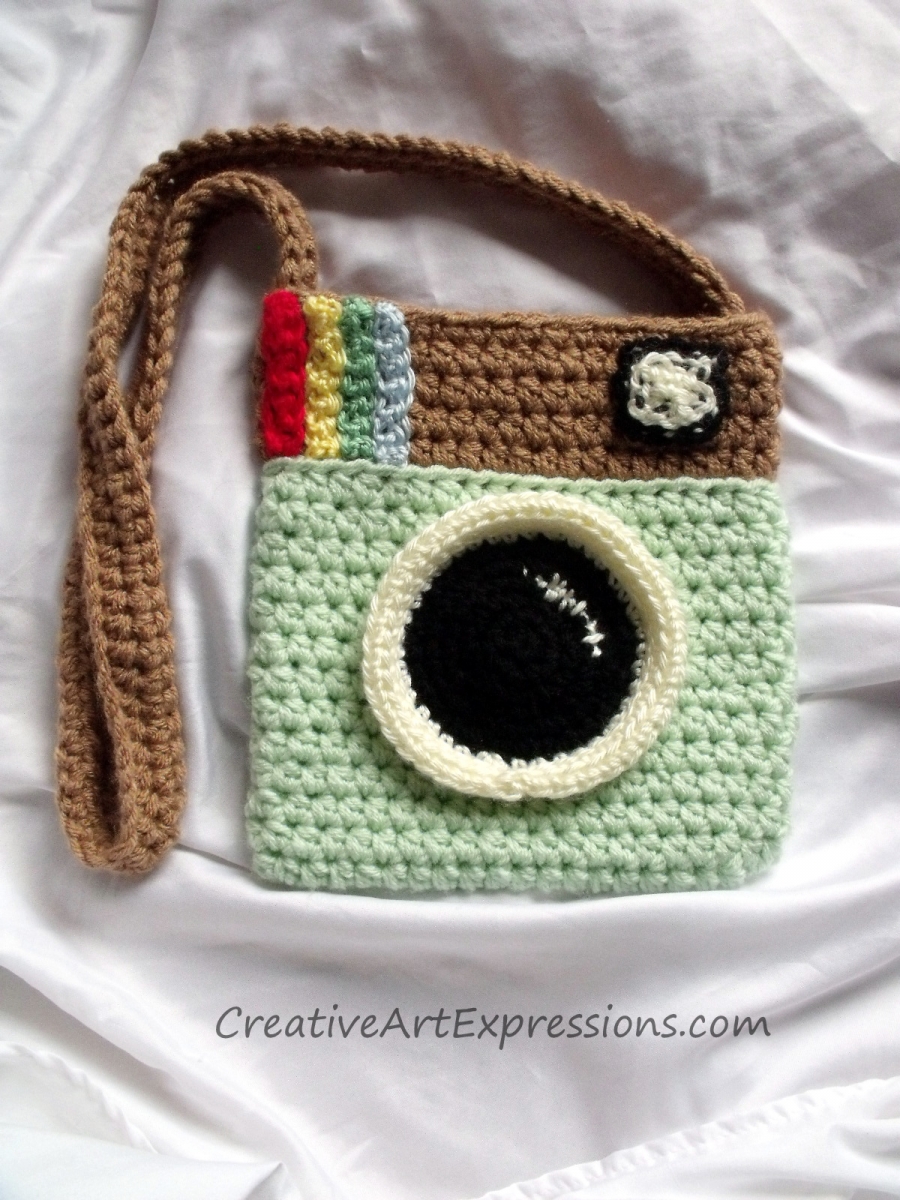 Creative Art Expressions Hand Crocheted Instagram Purse
