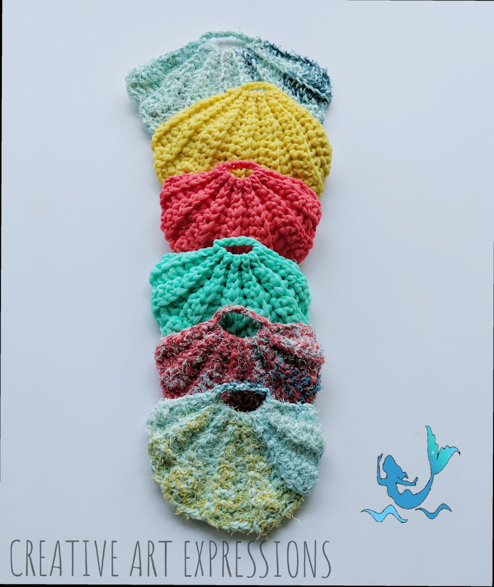 Seashell Scrubby Sampler Crocheted