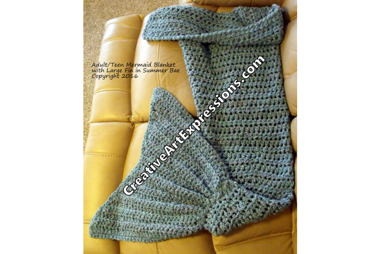 Mermaid Blanket in Summer Bay