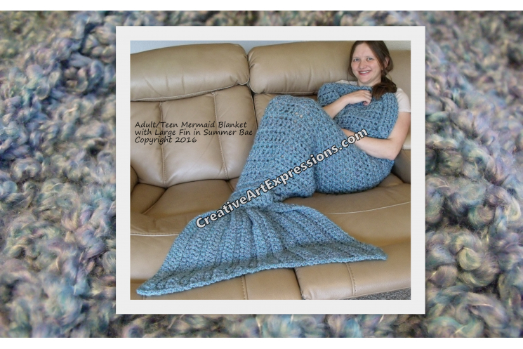 Mermaid Blanket in Summer Bay