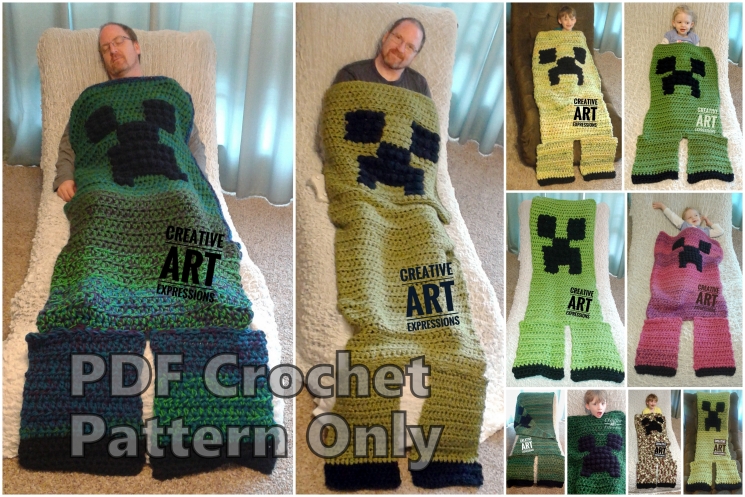 MOB Gamer Blanket PDF Pattern