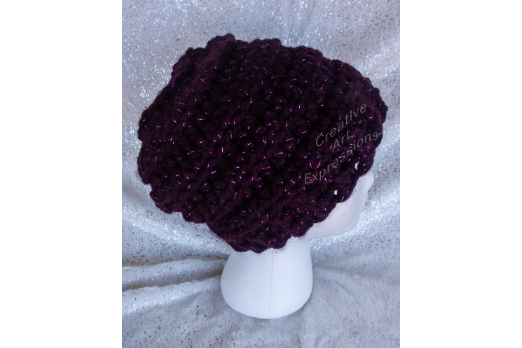 Chunky Beehive Ribbed Slouchy Hat in Galaxy