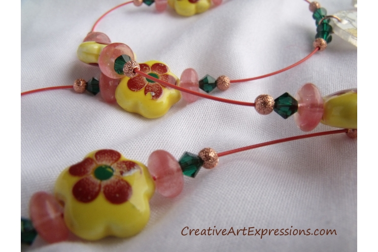 Handmade Summer Swan Necklace