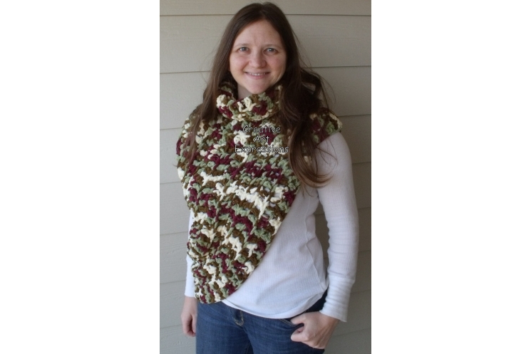 Katniss Cowl Inspired, Everdeen Huntress Cowl, Scarf,