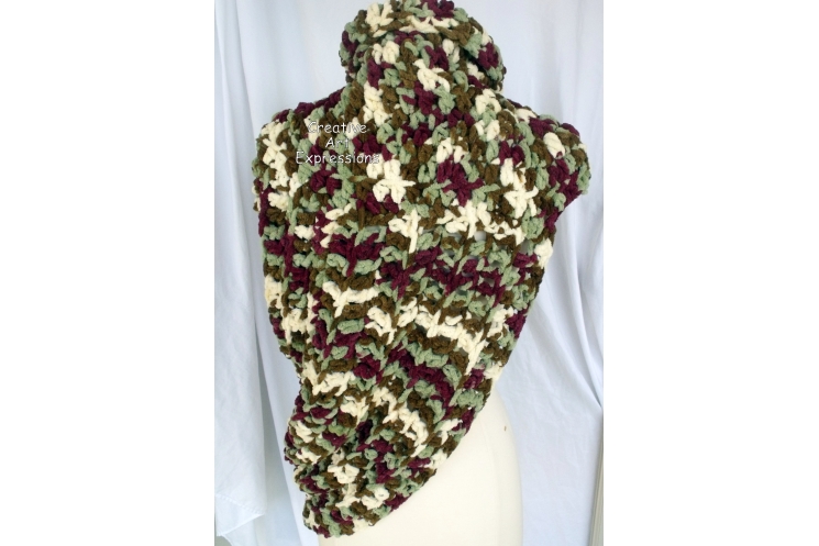 Katniss Cowl Inspired, Everdeen Huntress Cowl, Scarf,
