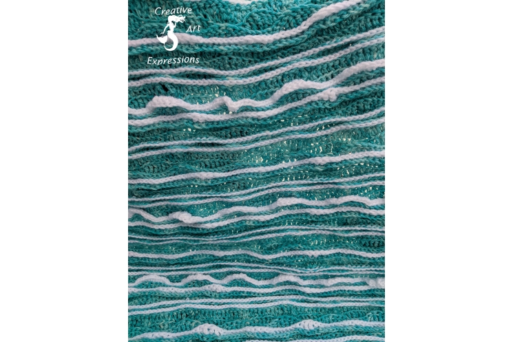 Sea Breeze with Surface Crochet White Caps Close up