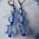 Creative Art Expressions Handmade Blue Necklace & Earring Jewelry Set