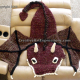Dragon Blanket Crocheted Adult Teen Burgundy & Gold