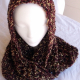 Hand Crocheted Barks Bulky Infinity Scarf
