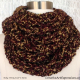 Hand Crocheted Barks Bulky Infinity Scarf
