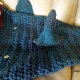 Blue Green Shark Blanket Child Crocheted