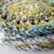 Pink Blue Yellow & Green Crocheted Coasters