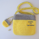 Back of Yellow Camera Purse Crocheted