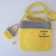 Back of Yellow Camera Purse Crocheted