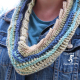 Sea Breeze Infinity Scarf in Mystic Sea