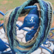 Sea Breeze Infinity Scarf in Mystic Sea