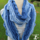 Sea Breeze Long Infinity Scarf in Sapphire Sea Adult Teen
