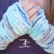 Sea Breeze Fingerless Gloves Adult Teen in Cypress Landing Regular Length