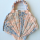 Pink & Blue Large Seashell Purse