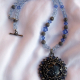 Blue & Antique Silver Necklace Jewelry Design