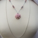 Creative Art Expressions Handmade Pink Bouquet Necklace
