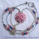 Creative Art Expressions Handmade Pink Bouquet Necklace