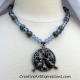 Creative Art Expressions Handmade Blue Bird Necklace