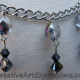 Black & Silver Crystal Necklace & Earring Set Jewelry Design