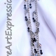 Black & Silver Crystal Necklace & Earring Set Jewelry Design