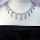Black & Silver Crystal Necklace & Earring Set Jewelry Design