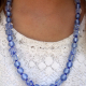 Creative Art Expressions Handmade Blue Necklace & Earring Jewelry Set