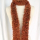 Creative Art Expressions Hand Knitted Autumn Sassy Ruffle Scarf