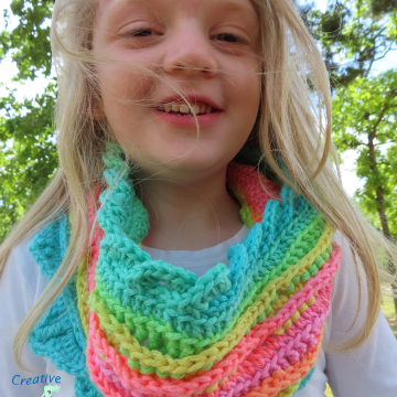 Sea Breeze Infinity Scarf in Coral Reef Youth 6-10 yrs
