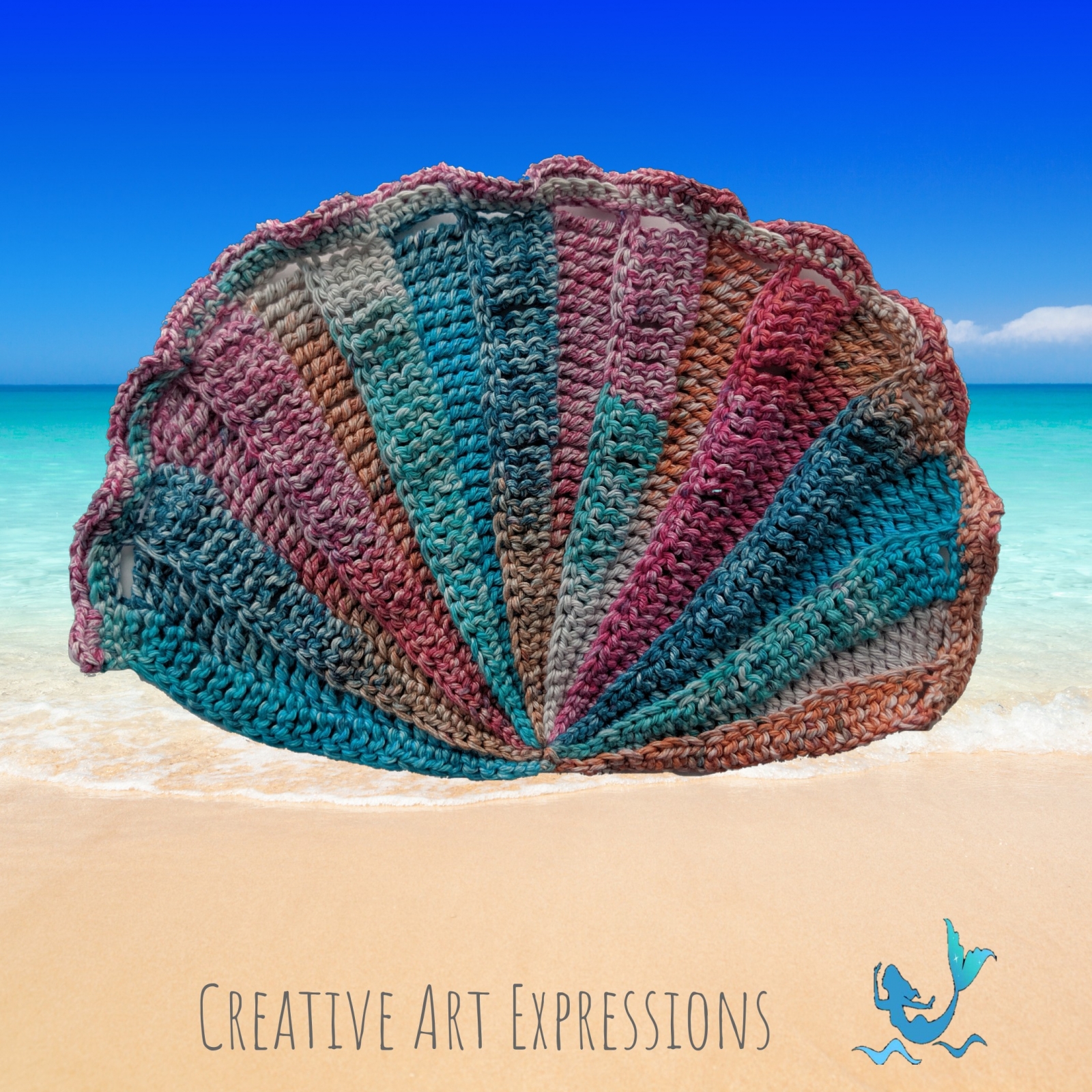 seashell hand towels
