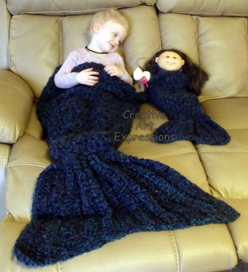 Toddler/Preschool & Doll Mermaid Blankets