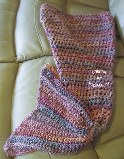 Toddler Mermaid Blanket in Coral Reef