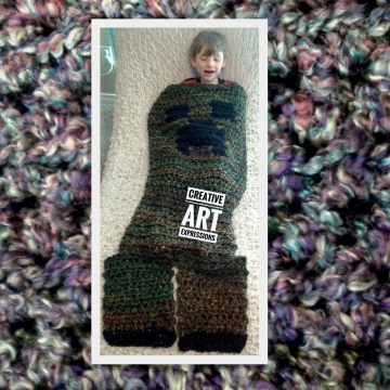MOB Gamer Blanket, Preschool Toddler Blanket, Crocheted MOB Blanket, Green, Gamer Blanket, Ready To Ship, Luxuriously Soft MOB Gamer Blanket, Preschool Toddler Blanket, Crocheted MOB Blanket, Green, Gamer Blanket, Ready To Ship, Luxuriously Soft