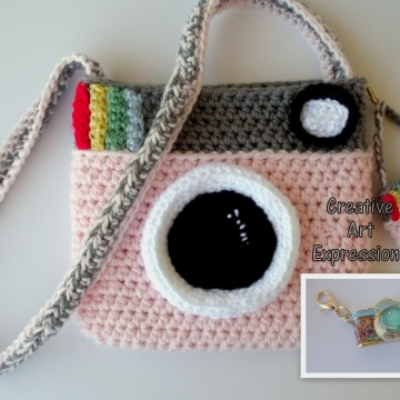 Camera Purse, Pink, Gray, Camera Bag, Camera Bag Purse, Stylish Camera Bag, Crochet, Fashion Camera Bag, Cute Camera Bag, Handmade, Fabric Lined, Key chain, Camera Charm, Amigurumi Camera Purse, Vintage Camera Purse, Fashionable Camera Bags Camera Purse, Pink, Gray, Camera Bag, Camera Bag Purse, Stylish Camera Bag, Crochet, Fashion Camera Bag, Cute Camera Bag, Handmade, Fabric Lined, Key chain, Camera Charm, Amigurumi Camera Purse, Vintage Camera Purse, Fashionable Camera Bags