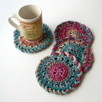 Crocheted Coasters, Round, Large, Ready to Ship, Bright Pink, Coral, Teal, Blue, Set of 4, Cotton Coasters, Home Decor, Kitchen Decor, 4 Coasters, Fine China Coasters, Fancy Coasters, Handmade Crocheted Coasters, Round, Large, Ready to Ship, Bright Pink, Coral, Teal, Blue, Set of 4, Cotton Coasters, Home Decor, Kitchen Decor, 4 Coasters, Fine China Coasters, Fancy Coasters, Handmade