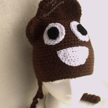 Ready to Ship, Brown Poop Emoji Inspired, Adult Teen Crocheted Hat, Poo Hat, Guy Gifts, Teen Boy Gifts, hipster hat, Crocheted Hat, Handmade Ready to Ship, Brown Poop Emoji Inspired, Adult Teen Crocheted Hat, Poo Hat, Guy Gifts, Teen Boy Gifts, hipster hat, Crocheted Hat, Handmade