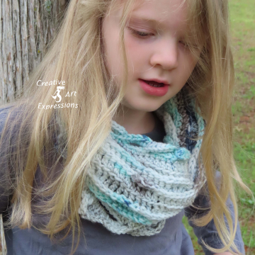 Crocheted Sea Breeze Infinity Scarf, Sea Foam Whispers, Aqua, White, brown, navy, blue, Child Size 2-5 years, Sea Breeze Collection, scarf, Unique Gifts, Handmade scarf, Handmade Fashion, Mermaid at Heart, Ocean Crochet,
