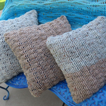 Sand Dunes Pillowcase Crochet Pattern, 3 sizes,  16 x 16, 18 x 18, 20 x 20, PDF Downloadable Pattern, Video Tutorials, Crochet Pattern, Mermaid Crochet, Ocean Crochet, Sand Pillows, Coastal Crochet, Unique Pillowcase, Desert, Throw pillowcase pattern
