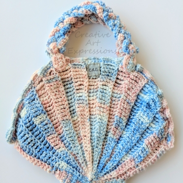 Seashell Clam Purse, Crocheted, Pink & Blue, Silver Poly Satin Lined, Small, Mermaid Necessities, Ocean Crochet, Novelty Purse, Unqiue Girl Gift, Ready to Ship, Seashell Clam Purse, Crocheted, Pink & Blue, Silver Poly Satin Lined, Small, Mermaid Necessities, Ocean Crochet, Novelty Purse, Unqiue Girl Gift, Ready to Ship,